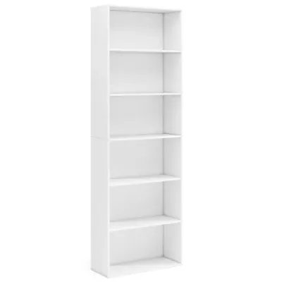 178 cm Lookcase cu 2 seturi de blocare înclinare raft liber în picioare Display raft alb