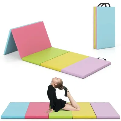 Preş pliabil de sală de gimnastică din PU cu mâner moale podea mat sală de gimnastică