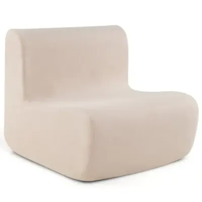 Scaun podea cu suport backrest & Soft catifea & Ergonomic
