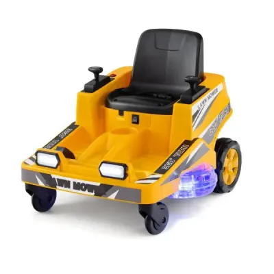 Maşini de tuns iarba 12V cu pârghii de control dublu şi lumini LED & funcţie de cotitură şi răsucire Orange