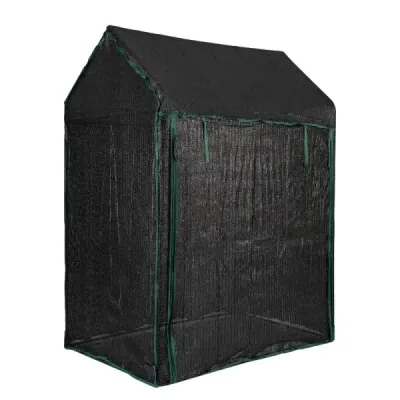 Tomate cu efect de seră mici 129 x 80 x 173 cm folie portabilă cu protecţie solară neagră