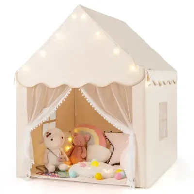 Casa de joaca pentru copii cu Starlights & Window & Matte & Double Cortina