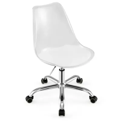 Scaun de birou transparent cu role Scaun de birou rotativ Scaun de calculator reglabil înalt