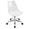 Scaun de birou transparent cu role Scaun de birou rotativ Scaun de calculator reglabil înalt