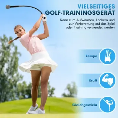 80cm ajutor de formare golf cu cap de greutate pentru manevra de flexibilitate echilibru gri