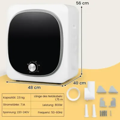 Mini Masina de spalat + Mini Set uscător Tumble Spălați complet automat