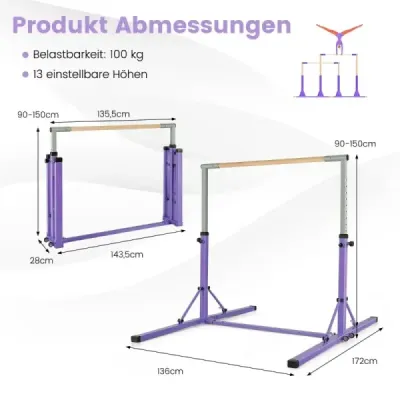 Gimnastică pliabilă Mat Violet