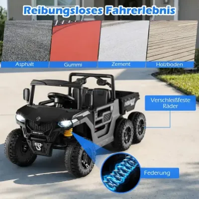 24V vehicul pentru copii cu pat de înclinare electric & telecomanda si lumini LED