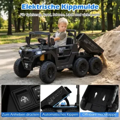 24V vehicul pentru copii cu pat de înclinare electric & telecomanda si lumini LED
