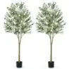 2 set maslini artificiali 180 cm plante artificiale de masline cu verde din plastic