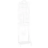 Grilă pentru alpinism plante freestanding metal alpinism stand de flori cu raft pliabil Alb