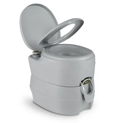 Toaletă portabilă compactă în interior şi exterior cu rezervor de deşeuri de 20L