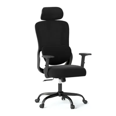 Scaun birou ergonomic cu tetieră reglabilă & scaun birou Lendrest Negru