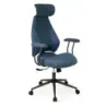 Scaun birou ergonomic cu tesatura de lenjerie de pat si scaun birou spătar reglabil Blue