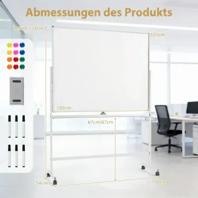 Tablou cu înălțime dublă-justabil cu roller & stand & pin