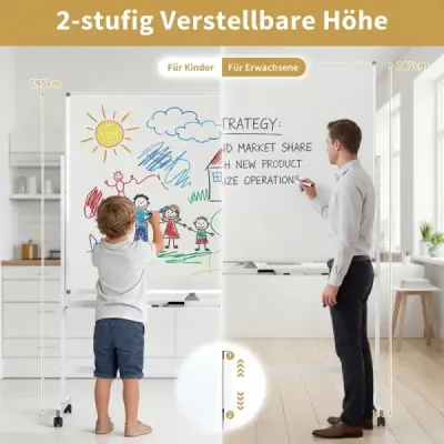 Tablou cu înălțime dublă-justabil cu roller & stand & pin