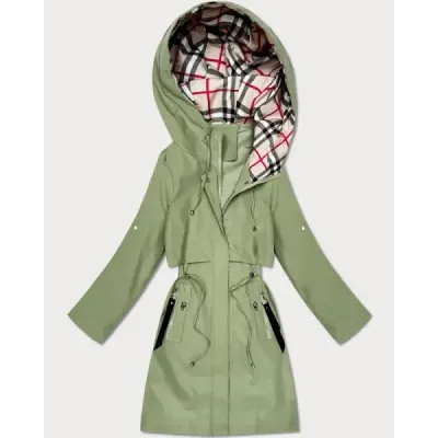 Dámska ľahká podšívková parka khaki MODAK60407