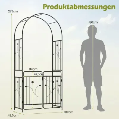 Fișă de metal-Spaling cu placi de podea tor Lockable & Ground Spikes Grid negru