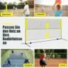 Badminton net cu stand cu minge de arc net reglabil cu 2 bile de arc &amp; sac de transport 310 x 102 x 89 