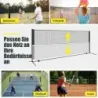 Badminton net cu stand cu minge de arc net reglabil cu 2 bile de arc &amp; sac de transport 420 x 102 x 89 