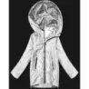 Sacou de damă deschis cu glugă Goodlookin bej deschis (B8588-9)