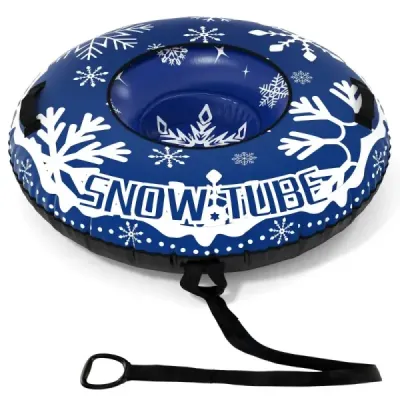 Pneuri de zăpadă gonflabile cu linie de remorcare și mânere Sled Blue gonflabile