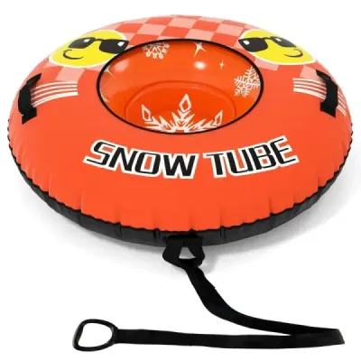 Pneuri de zăpadă gonflabile cu linie de remorcare și bare de zăpadă gonflabile Sled Orange