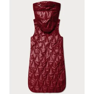 Vestă de damă cu lacăt auriu Lookin roșu închis (B8586/B8587-27)