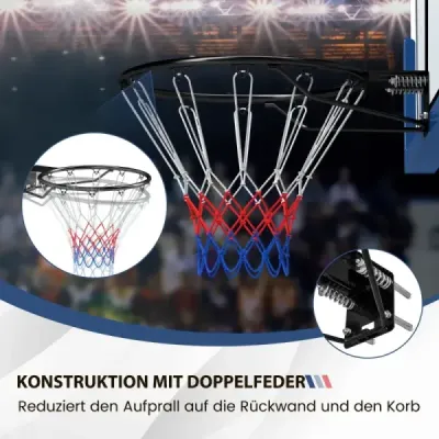 Ø45cm coş de baschet interior cu inel & net Mini coş de baschet pentru montare perete negru