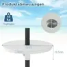 Tabel de parasolar reglabil cu gaura ecranului pentru bara umbrela 38-48mm