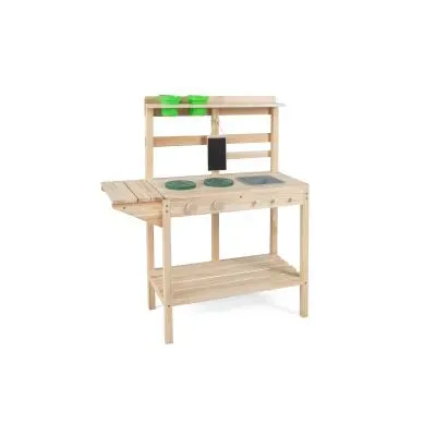 Bucătăria pentru copii Set de bucatarie din lemn cu chiuvete de bucătărie & masă pentru copii