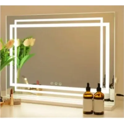 Oglindă de decorare luminată LED cu Moduri de 3 culori Dimmable & Smart Touch Control 58 x 12 x 48 cm