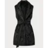 Vestă quilted cu centura neagră Goodlookin (B8603-1)