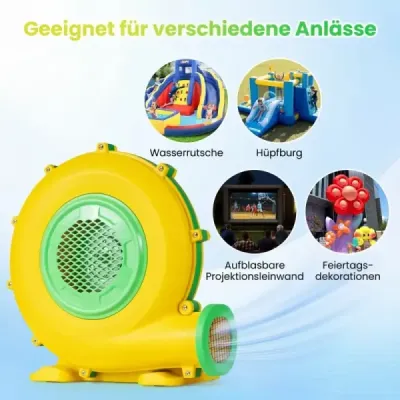 950W Suflator Hüpfburge cu mâner și suflant la sol