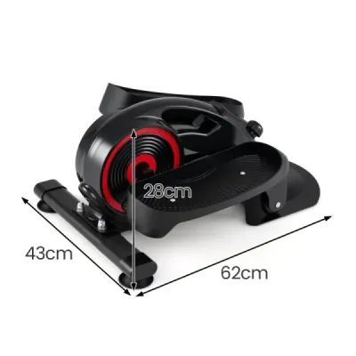 Trainer eliptic cu rezistență magnetică reglabilă pe pedală și șoaptă negru