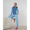 Rochie de damă cu două culori ansamblul albastru (554)