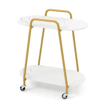 2 etape masa laterala rollable masa mobila moderna de noapte cu suprafete artificiale de marmura Alb