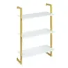 3 Stuffed Wall Rack cu cadru metalic Smooth Kitchen Rack Raft Ware Alb