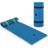 apa hamac plutitor pat apa mat 220 x 90 x 4 cm albastru