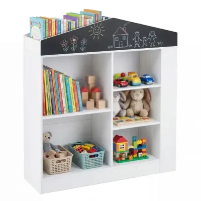 camera copiilor forma compartimente lemn protectie masa înclinare 94x30x102cm Alb Pentru camera pentru copii Alb