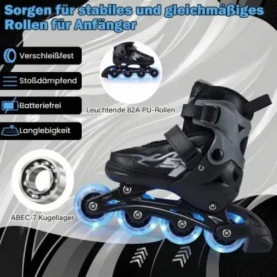 Copii Inlineskates 5 7 ani 4 compartiment Interiorul de siguranţă reglabil pentru începători