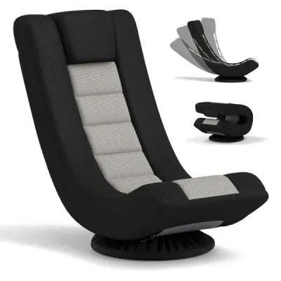 360° Armscaun pentru jocuri reglabil cu podea pliabila Canapeaua Lendrest Indoor Grey Black