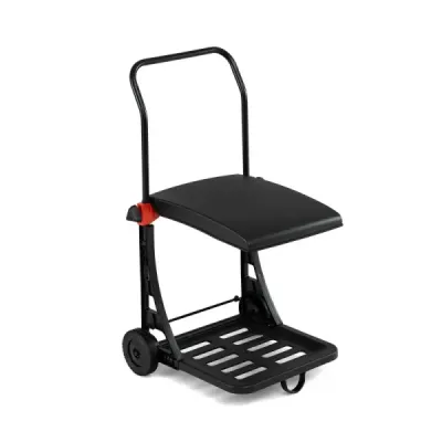 Sac de gunoi stand capac mobil 2 role Plastic metalic reglabil Pentru workshop garden black
