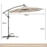 300 Cm Shield 40 Lamp Beads Solar Neigbar Crossfoot Crank pentru Garden Pool Bej