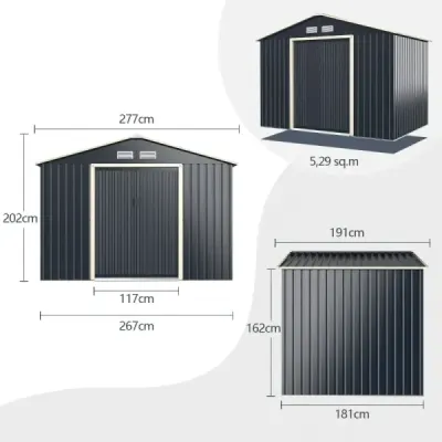 2er hardware house metal Expandat + set depozit echipamente gri de blocare