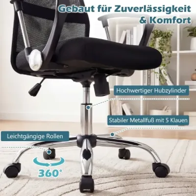 Scaun de birou ergonomic cu funcţie Wipp Scaun de birou mare reglabil Scaun de joc