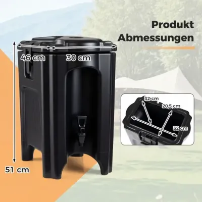 16.5 L Distribuitor de băuturi cu robinet Distribuitor de băuturi calde și reci