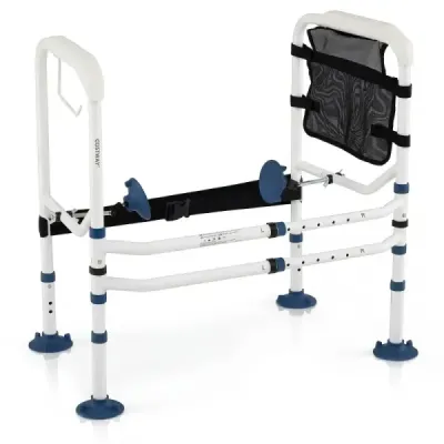 Wc reglabil Lăţimea ajutorului de ridicare reglabil cu banda Elastic Net Pack Holder pentru Seniori Alb