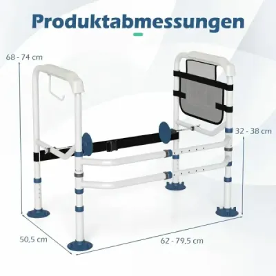 Wc reglabil Lăţimea ajutorului de ridicare reglabil cu banda Elastic Net Pack Holder pentru Seniori Alb