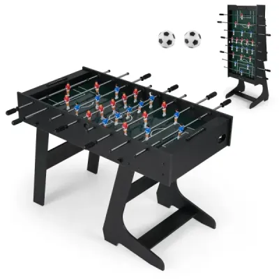 Scaun masa pliabil cu 22 figuri si 2 bile si 2 puncte contoare 120 cm Masa kicker negru